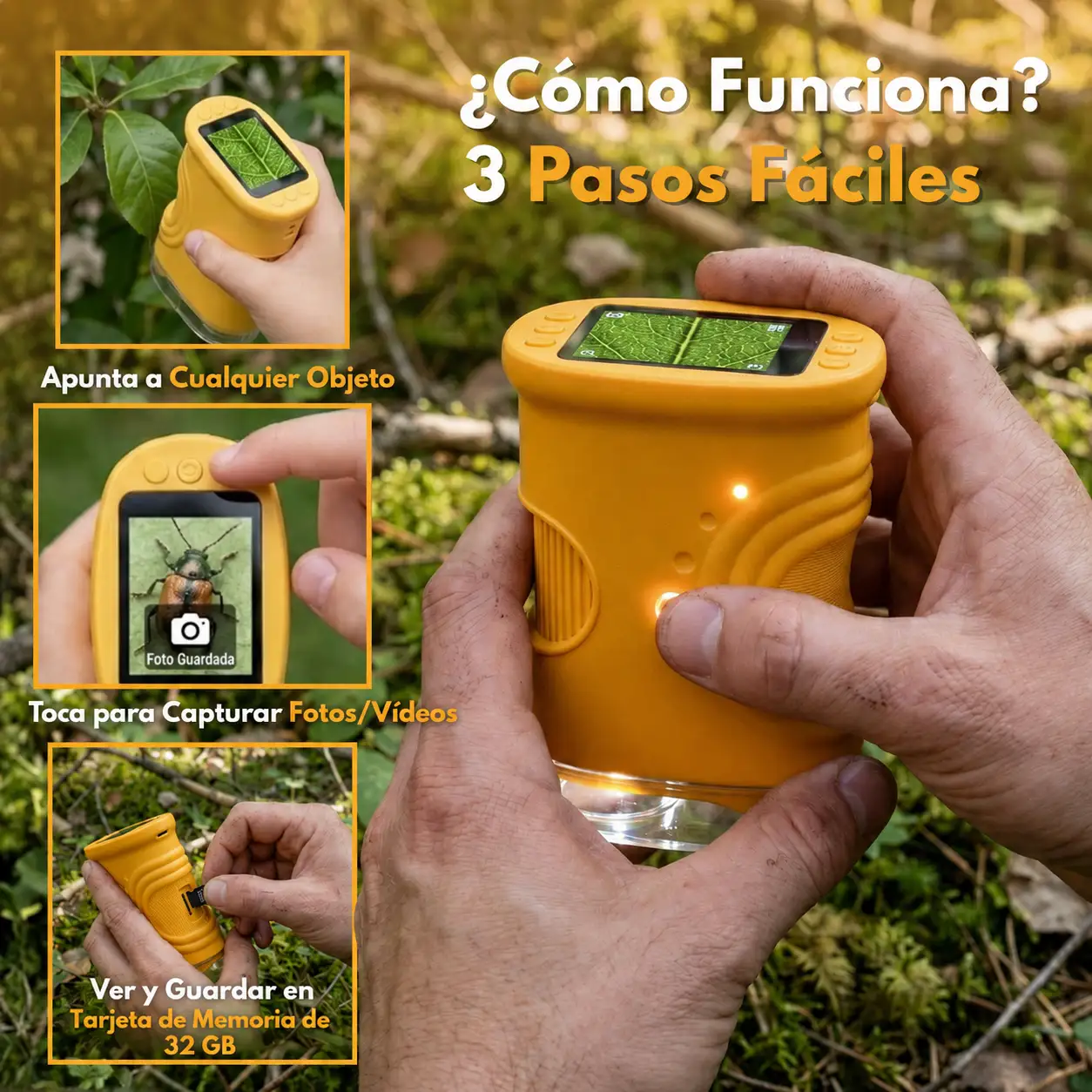 MicroKids® Microscopio 4K Infantil